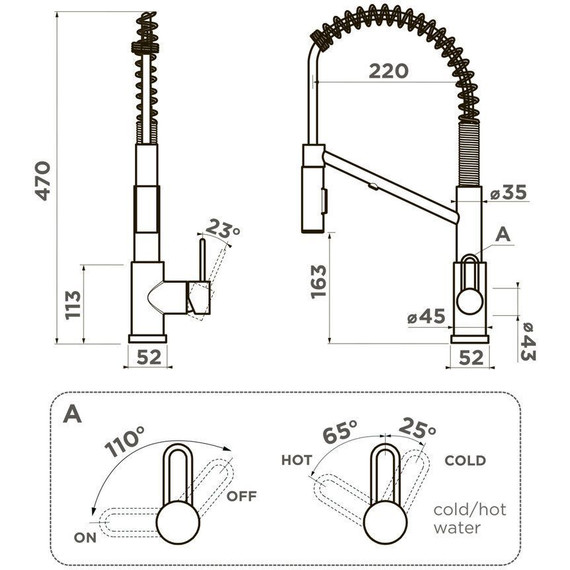 Смеситель для кухни Omoikiri Mikawa 2 PLUS-SB LG 4994453, светлое золото фото 2