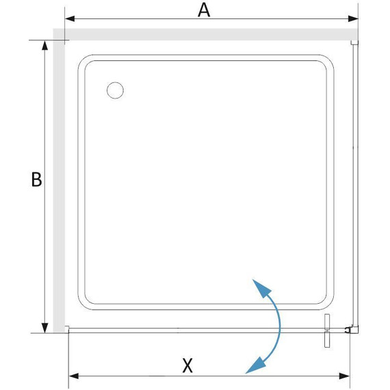 Душевое ограждение RGW SV-43-1B 90x80 см 063243198-014, чёрный/прозрачное фото 4