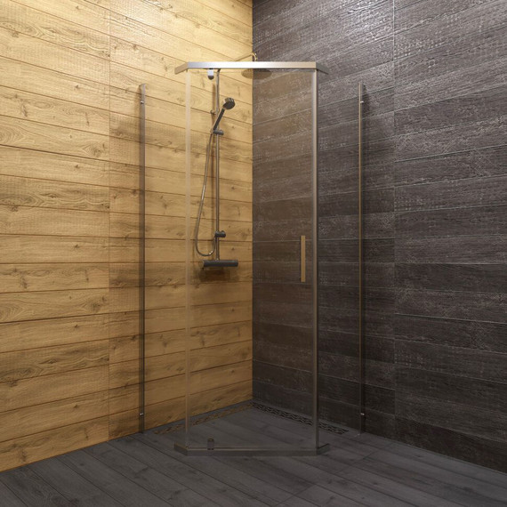 Душевое ограждение Triton Дека 90x90 см, хром/прозрачное фото 2