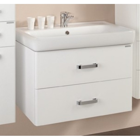 Тумба подвесная с раковиной Акватон Америна 70 см 1A1376K1AM010, белый фото 3