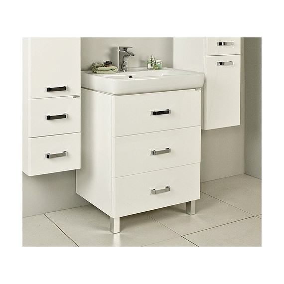 Тумба напольная с раковиной Акватон Америна 80М см 1A1691K1AM010, белый фото 5