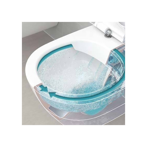 Унитаз подвесной Villeroy&Boch O.Novo Rimless 5660HR01 с крышкой микролифт фото 2