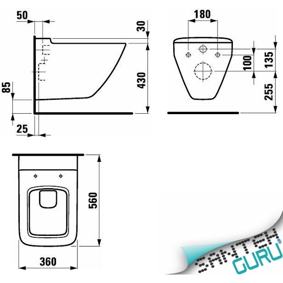 Унитаз подвесной Laufen Palace 8.2070.0.000.000.1 - 4 Унитаз подвесной Laufen Palace 8.2070.0.000.000.1 фото 4