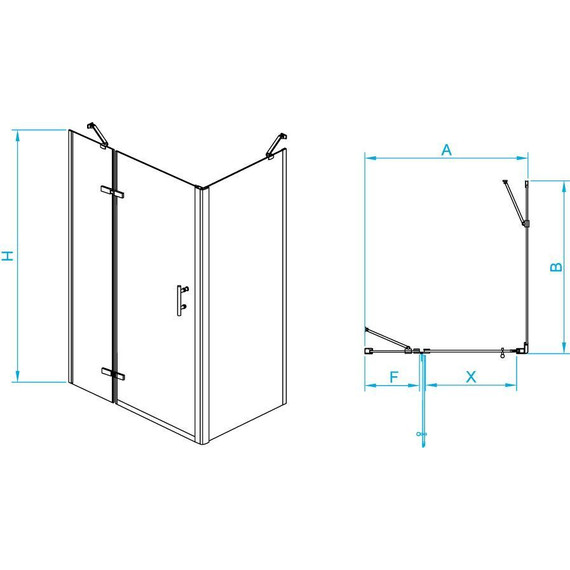 Душевое ограждение RGW PA-77B L 140x90 см 41087749-084L, чёрный/прозрачное фото 3