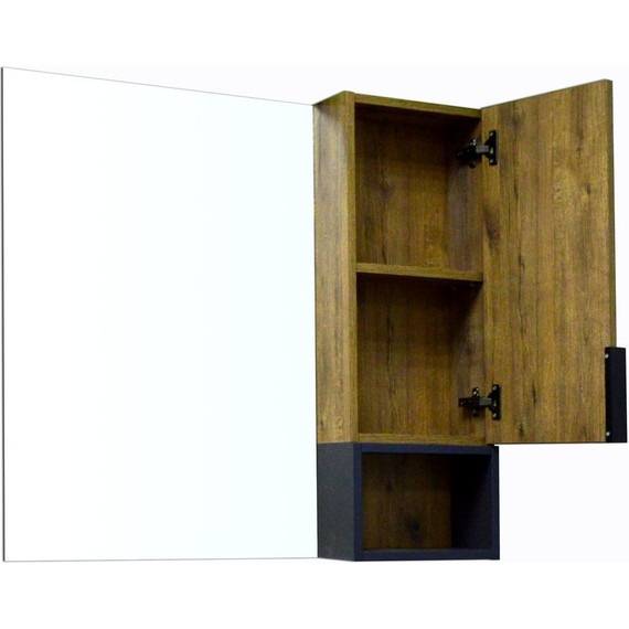 Зеркало-шкаф Azario Gris 90 см CS00080416, дуб веллингтон фото 2