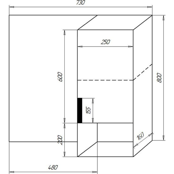 Зеркало-шкаф Azario Gris 75 см CS00080419, дуб веллингтон - 4 Зеркало-шкаф Azario Gris 75 см CS00080419, дуб веллингтон фото 4