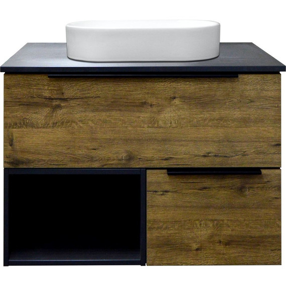 Тумба подвесная со столешницей Azario Gris 90 см CS00080423, дуб веллингтон - 3 Тумба подвесная со столешницей Azario Gris 90 см CS00080423, дуб веллингтон фото 3