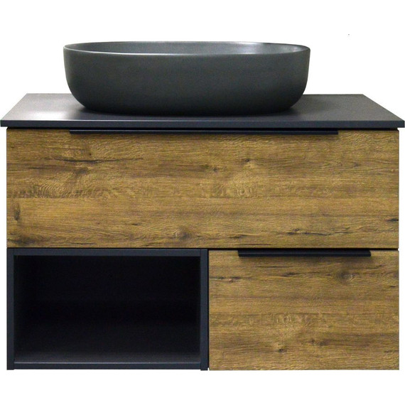 Тумба подвесная со столешницей Azario Gris 90 см CS00080423, дуб веллингтон - 6 Тумба подвесная со столешницей Azario Gris 90 см CS00080423, дуб веллингтон фото 6