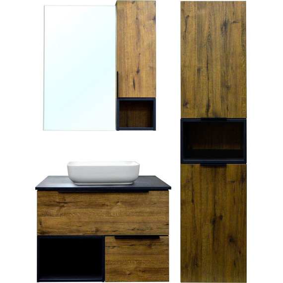 Тумба подвесная со столешницей Azario Gris 90 см CS00080423, дуб веллингтон - 7 Тумба подвесная со столешницей Azario Gris 90 см CS00080423, дуб веллингтон фото 7