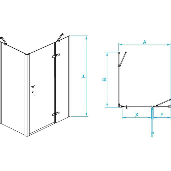Душевое ограждение RGW PA-77B R 100x110 см 41087701-084R, чёрный/прозрачное фото 3
