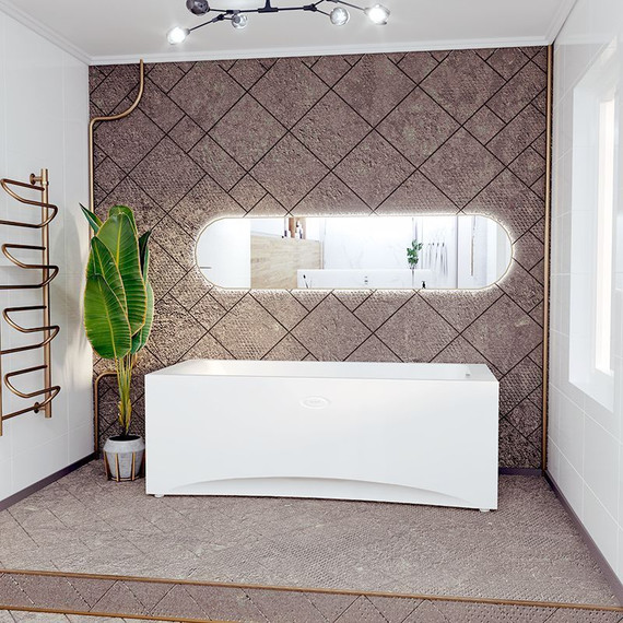 Ванна акриловая Радомир Агата 170x70 см (в комплекте каркас), Размер - мм: 1700х700 фото 5