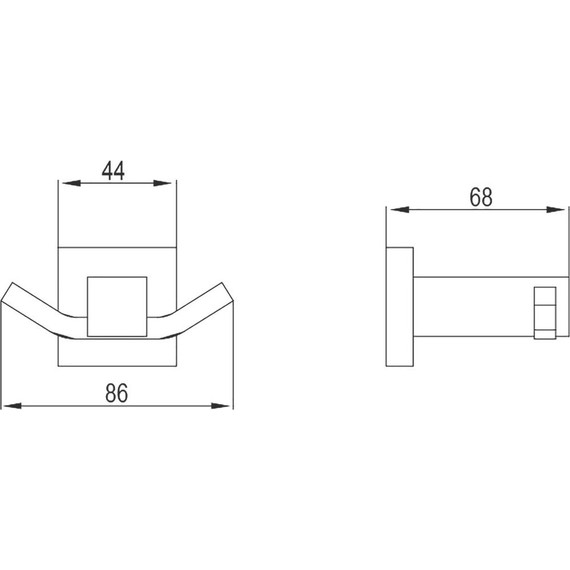 Двойной крючок Timo Selene 10012/00 - 2 Двойной крючок Timo Selene 10012/00 фото 2