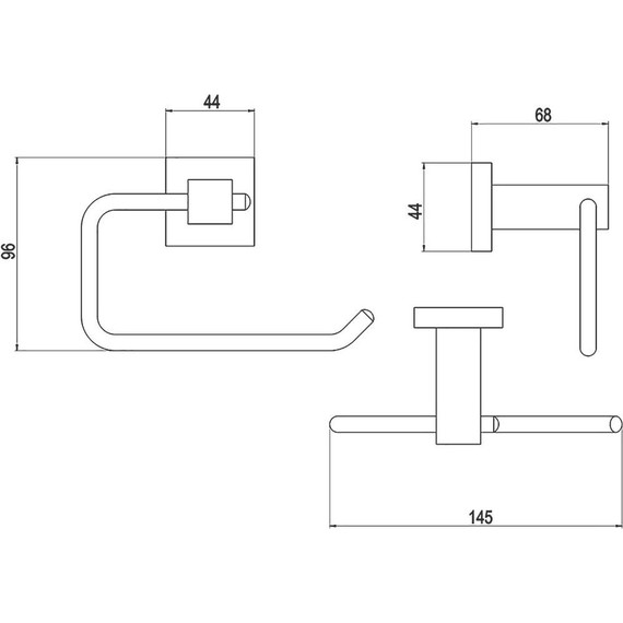 Держатель для туалетной бумаги Timo Selene 10041/00 фото 2