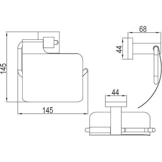 Держатель для туалетной бумаги Timo Selene 10042/00 фото 2