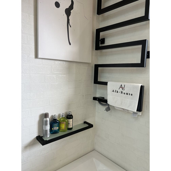 Стеклянная полка Timo Selene 14072/03, цвет чёрный фото 5