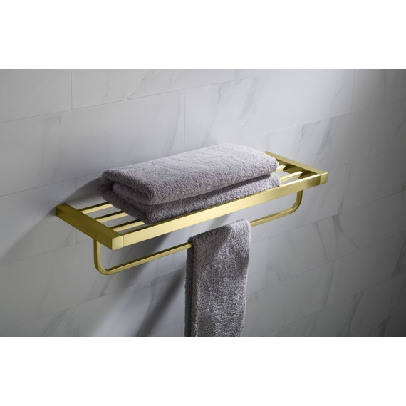 Полка для полотенец Timo Selene 17058/17, цвет золото матовое фото 2