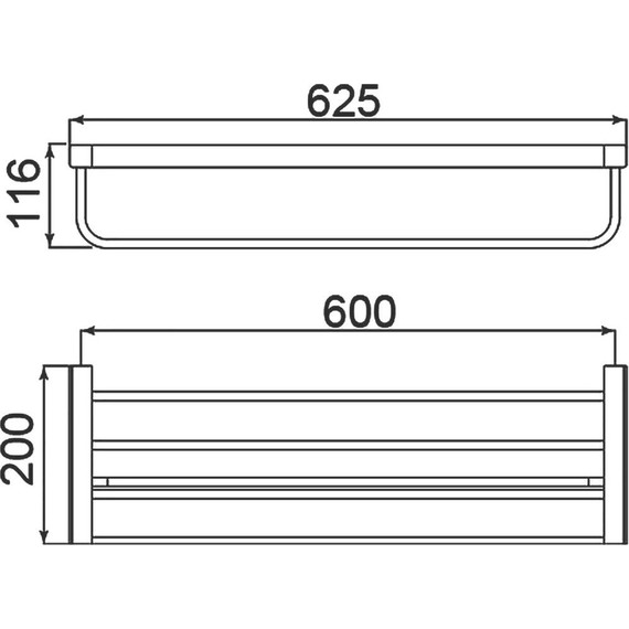 Полка для полотенец Timo Selene 17058/17, цвет золото матовое фото 5