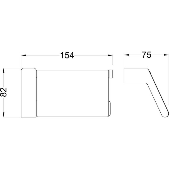 Держатель для туалетной бумаги Timo Torne 43042/03, цвет чёрный фото 2