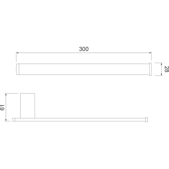 Полотенцедержатель Timo Torne 43050/17, цвет золото матовое фото 2