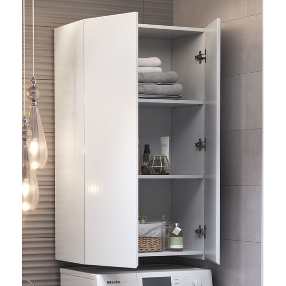 Шкаф подвесной Vigo Wing 64 см sh.WIN.64.2D белый (Уценка сколы на ящиках и дверце) фото 9