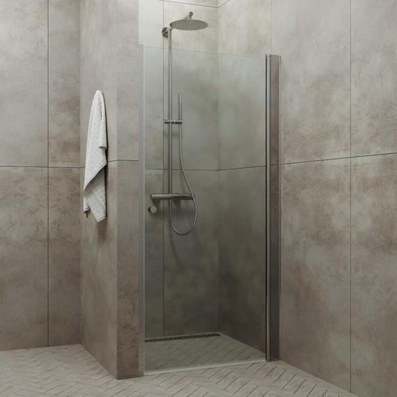 Душевая дверь Тритон Уно 70 см, алюминий/прозрачное - 3 Душевая дверь Тритон Уно 70 см, алюминий/прозрачное фото 3