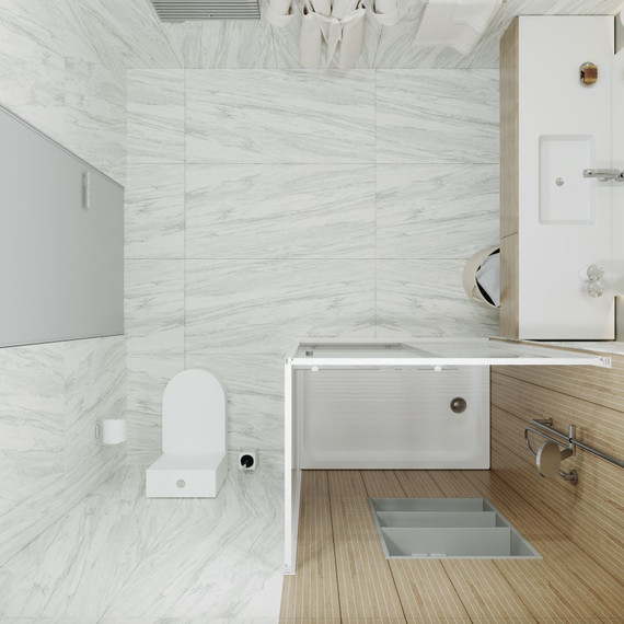 Душевое ограждение Triton Фьюжн полосы 120x80 см, белый/узор - 8 Душевое ограждение Triton Фьюжн полосы 120x80 см, белый/узор фото 8