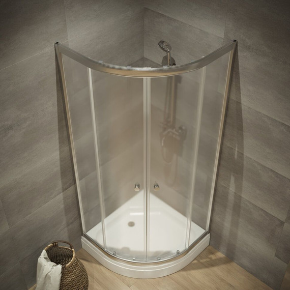 Душевое ограждение Triton Хром 90 см, хром/прозрачное фото 3