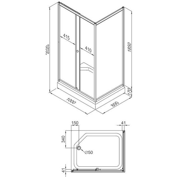Душевое ограждение Triton Фьюжн полосы 100x80 см, белый/узор фото 9