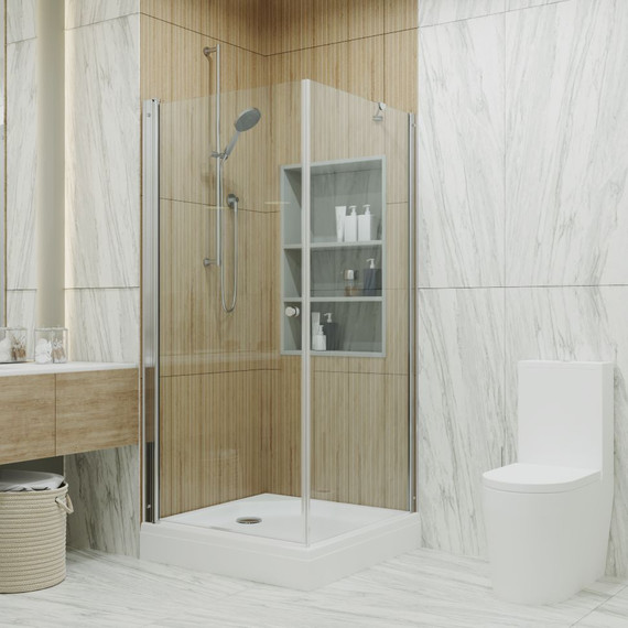 Душевое ограждение Triton Форта 90x90 см, хром/прозрачное фото 2