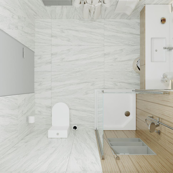 Душевое ограждение Triton Форта 90x90 см, хром/прозрачное фото 4