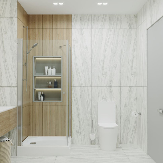 Душевое ограждение Triton Форта 90x90 см, хром/прозрачное фото 5