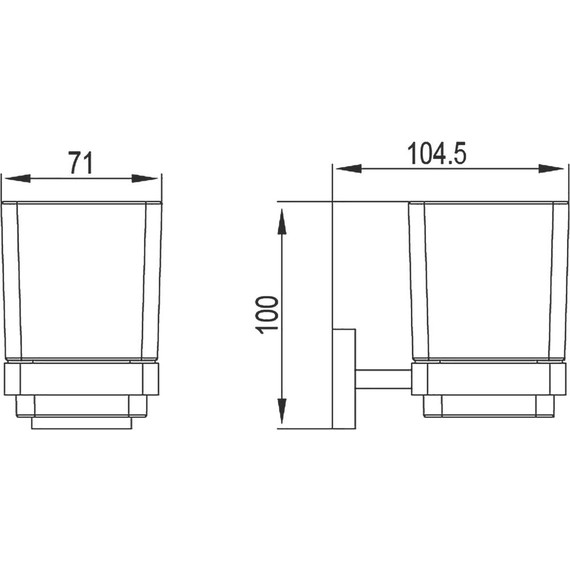 Стакан для зубных щеток Timo Selene 10033/00 фото 2