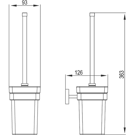 Ёршик для унитаза Timo Selene 10061/00 - 2 Ёршик для унитаза Timo Selene 10061/00 фото 2