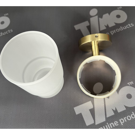 Стакан для зубных щеток Timo Saona 13031/17, золото матовое фото 2