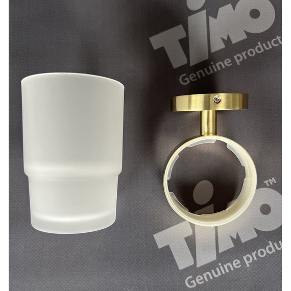 Стакан для зубных щеток Timo Saona 13031/17, золото матовое фото 3
