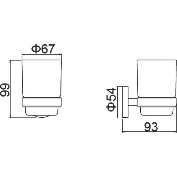 Стакан для зубных щеток Timo Saona 13031/17, золото матовое фото 6