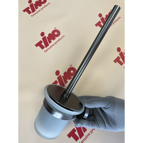 Ёршик для унитаза Timo Saona 13061/18, цвет чёрное золото фото 6