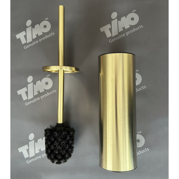 Ёршик для унитаза Timo Saona 13161/17, цвет золото матовое фото 2