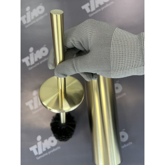 Ёршик для унитаза Timo Saona 13161/17, цвет золото матовое фото 3