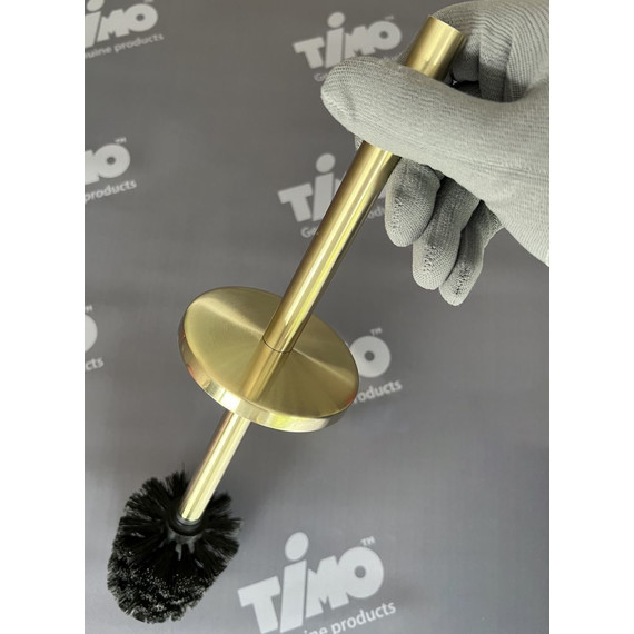 Ёршик для унитаза Timo Saona 13161/17, цвет золото матовое фото 5