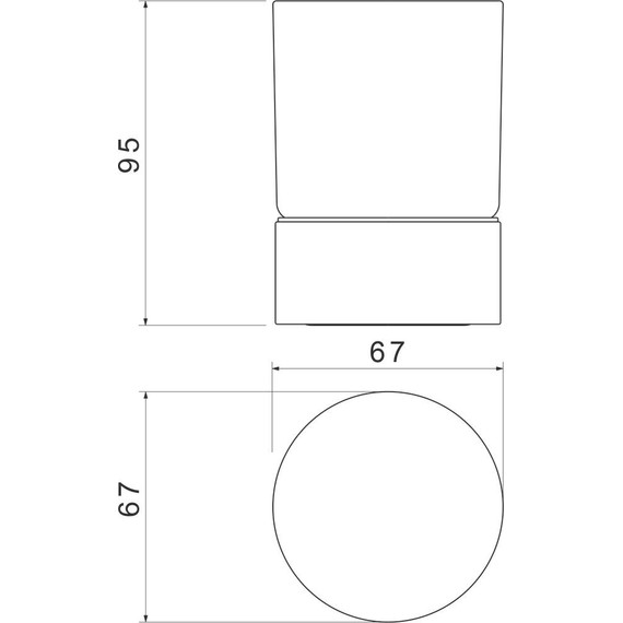Стакан для зубных щеток Timo Saona 13231/03, цвет чёрный - 2 Стакан для зубных щеток Timo Saona 13231/03, цвет чёрный фото 2