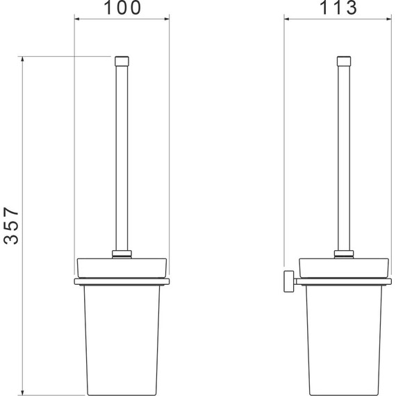 Ёршик для унитаза Timo Torne 43061/17, цвет золото матовое - 2 Ёршик для унитаза Timo Torne 43061/17, цвет золото матовое фото 2