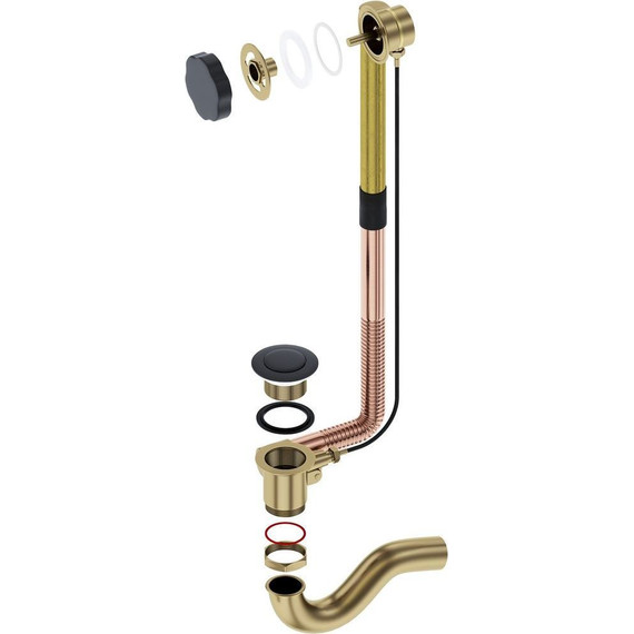 Сифон для ванны Timo 8003/03, чёрный фото 2