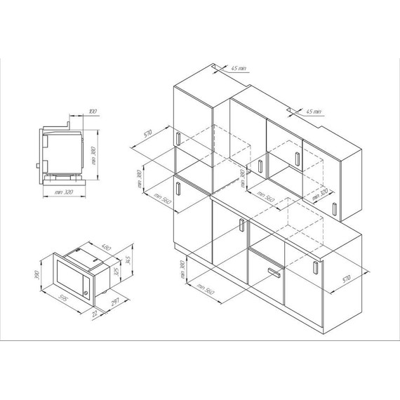 Встраиваемая микроволновая печь Kuppersberg HMW 655 X фото 6