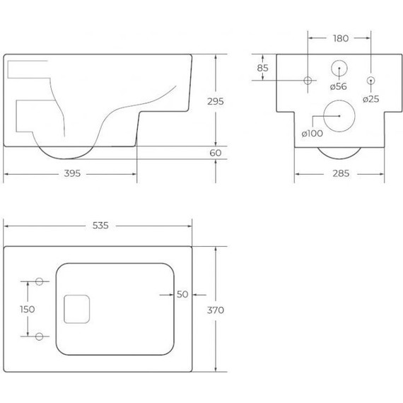 Инсталляция BelBagno BB002-80 с подвесным безободковым унитазом Cezares Cadro CZR-4823-CHR/CZR4823SC/BB002-80/BB011-MR-CHROME.M (кнопка смыва Marmi, хром матовый) фото 9