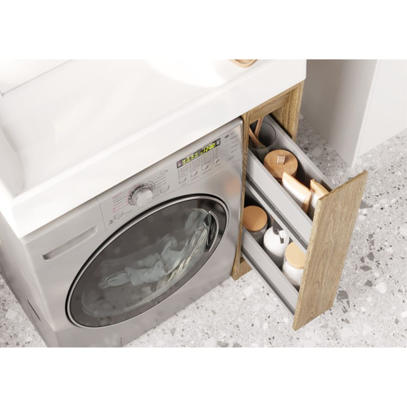 Тумба напольная с раковиной-столешницей Акватон Лондри 80 см 1A2671K1LHDY0, дуб кантри - 9 Тумба напольная с раковиной-столешницей Акватон Лондри 80 см 1A2671K1LHDY0, дуб кантри фото 9