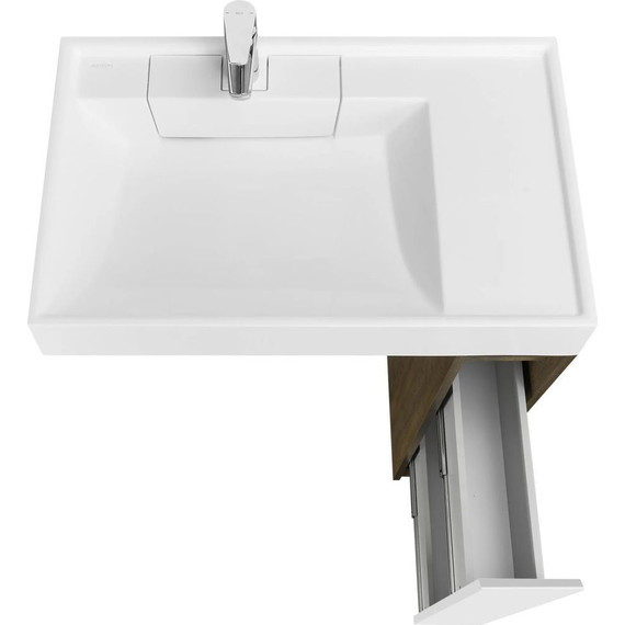 Тумба напольная с раковиной-столешницей Акватон Лондри 80 см 1A2671K2LHDY0, дуб кантри/белый - 6 Тумба напольная с раковиной-столешницей Акватон Лондри 80 см 1A2671K2LHDY0, дуб кантри/белый фото 6