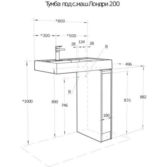 Тумба напольная с раковиной-столешницей Акватон Лондри 80 см 1A2671K2LHDY0, дуб кантри/белый - 14 Тумба напольная с раковиной-столешницей Акватон Лондри 80 см 1A2671K2LHDY0, дуб кантри/белый фото 14