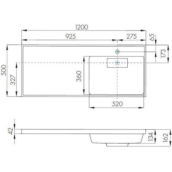 Тумба напольная с раковиной-столешницей Акватон Лондри 120 см 1A2669K2LHDY0 (раковина справа) дуб кантри/белый фото 12
