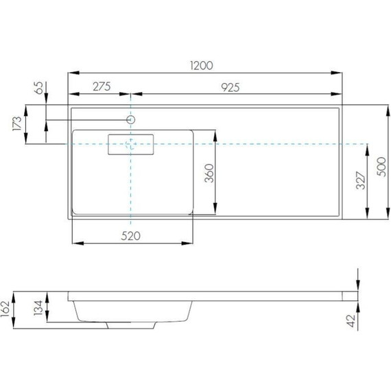 Тумба напольная с раковиной-столешницей Акватон Лондри 120 см 1A2669K1LHDY0 (раковина слева) дуб кантри фото 9